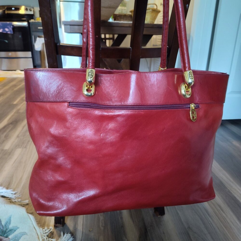 MARINO ORLANDI Made in Italy in the 90's Extra Large ♥️ BagriefcCase shoulder b - Picture 2 of 9